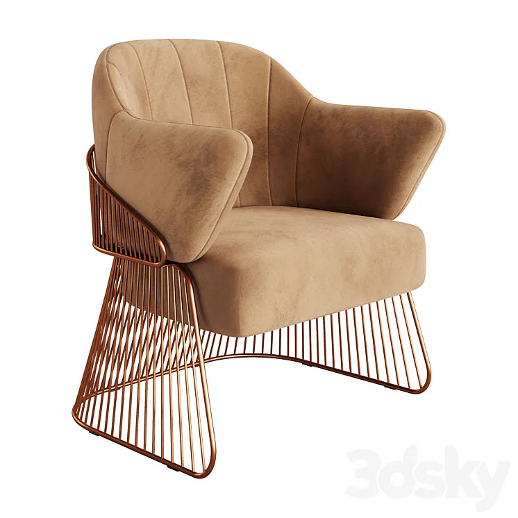 Jackie Armchair 01 by Rossato 3DSMAX Model