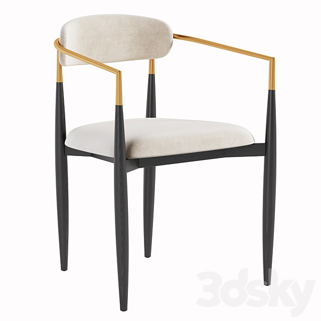 Jagger Dining Arm Chair 3ds Max
