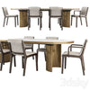 Janet Chair and Blevio Table 3DSMAX Model