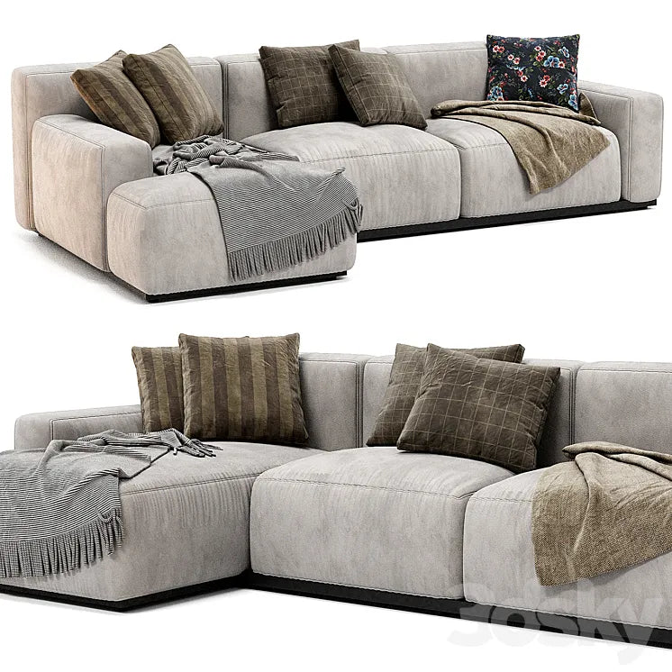 Jesse Daniel Chaise Longue Sofa 3DSMAX Model