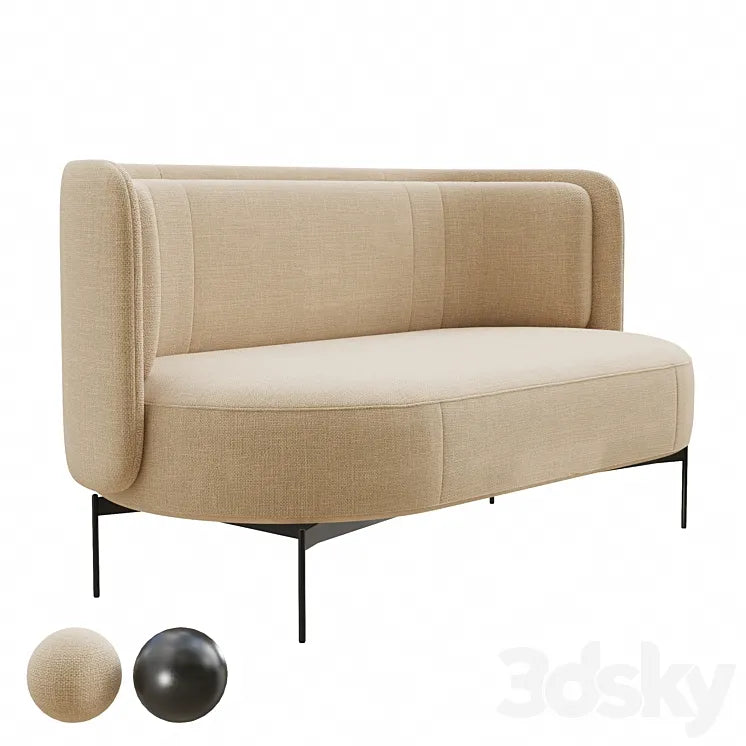 Joe Sofa Low 3DSMAX Model