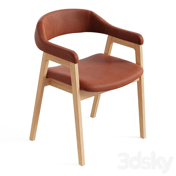 John Lewis and Partners Santino Dining Armchair TanOak 3DSMAX Model