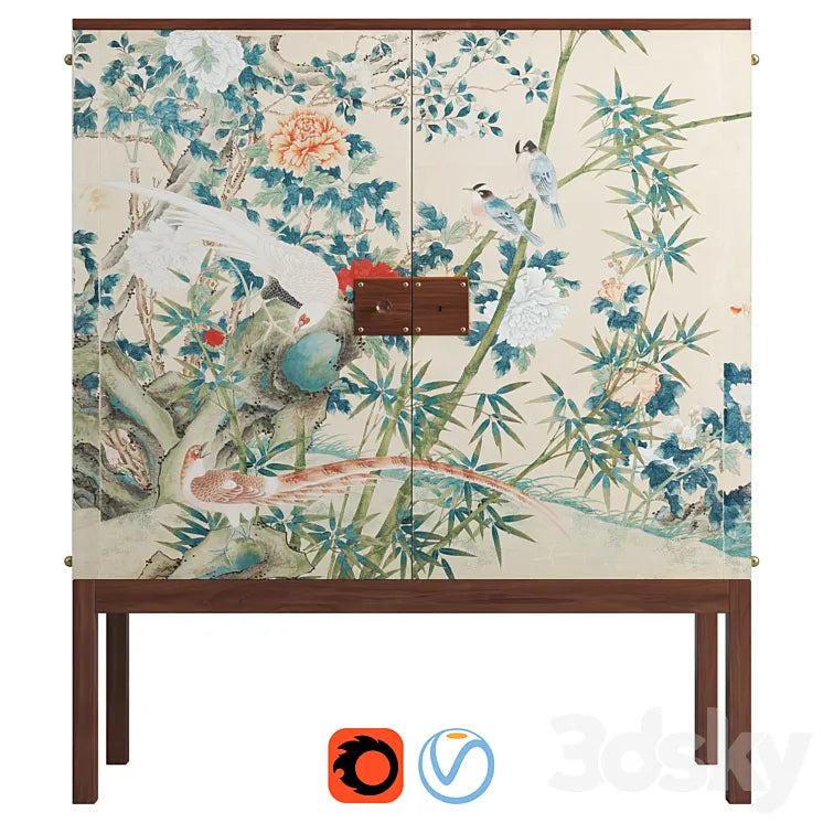 Josef Frank mahogany cabinet | Wallpaper Svenskt Tenn 3DSMAX Model