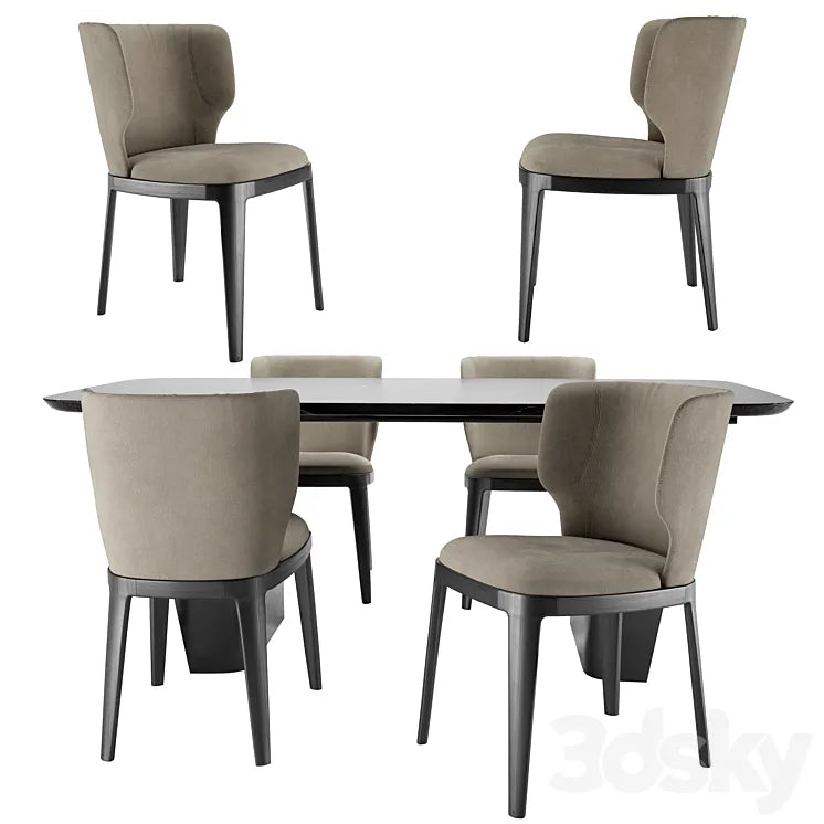 JOY chair and FLAME table 3DSMAX Model