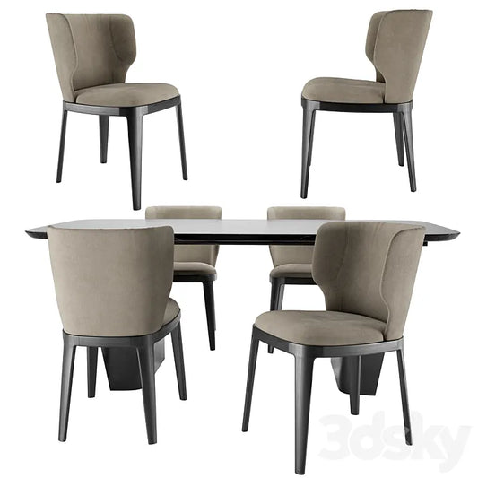 JOY chair and FLAME table 3DSMAX Model