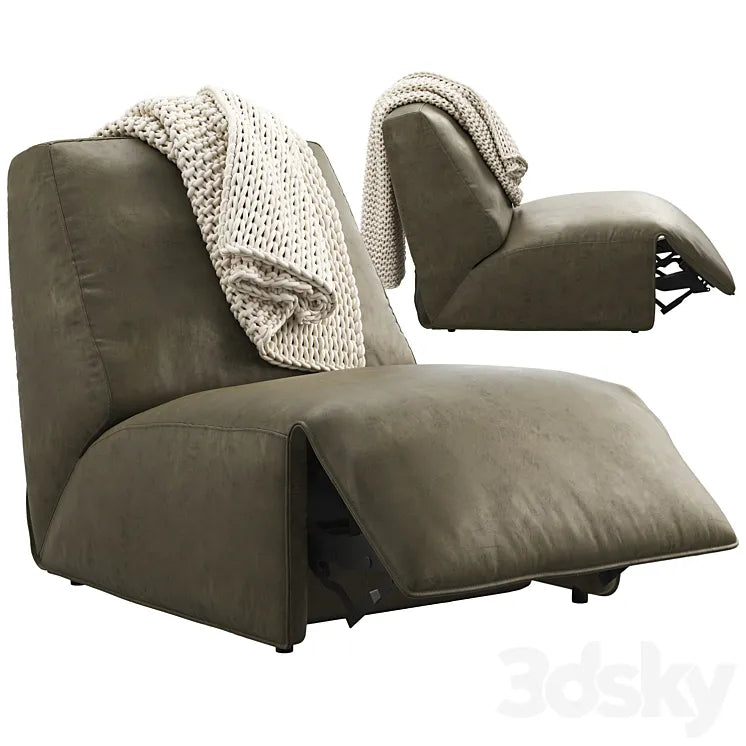 Joybird Clover Leather Chair (option 2) 3DSMAX Model