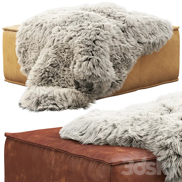 Joybird Lyle Leather Ottoman 3DSMAX Model