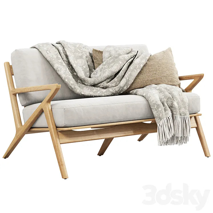Joybird soto concave loveseat 2 3DSMAX Model