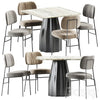 Kapoor Chair by Annud and Burin Table by Viccarbe 3DSMAX Model