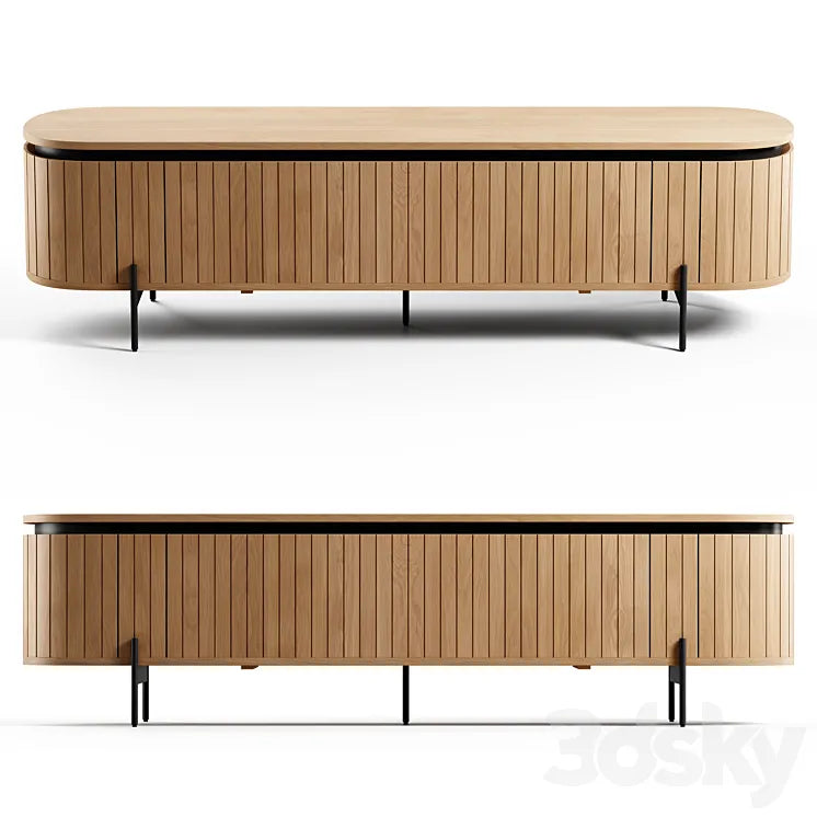 Kave Home - Licia TV stand 200x55 cm 3DSMAX Model