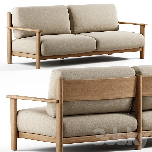 Kave Home - Tirant 3 Seater Sofa 3ds Max