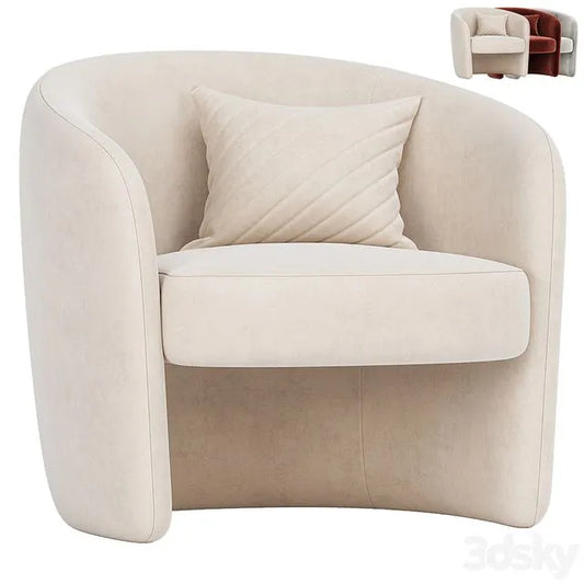 Kearney Upholstered Barrel Chair 3dsMax Model