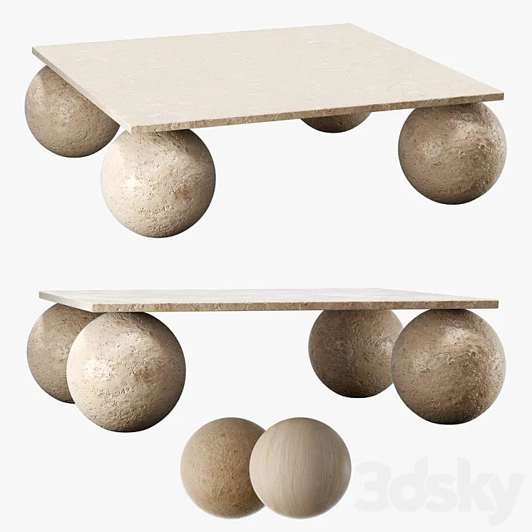 Kelly Wearstler-morro square coffee table 3DSMAX Model