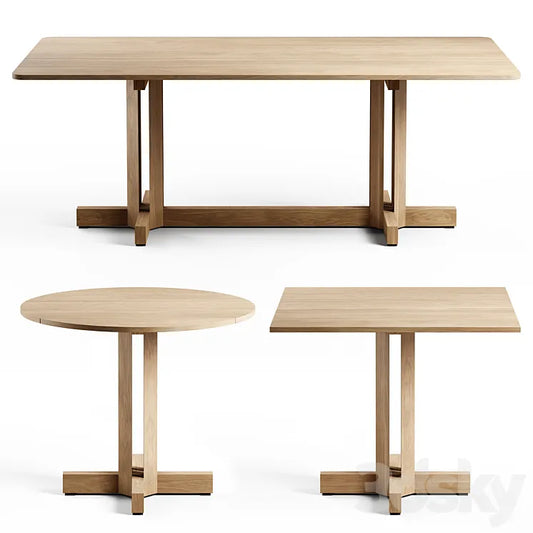 Kettal - Altar dinning table (set) 3DSMAX Model