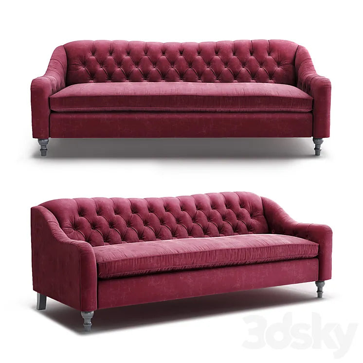 KIM SALMELA Waverly Tufted Sofa 3DSMAX Model