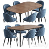 Kingston table stool Mystere Dining set 3DSMAX Model