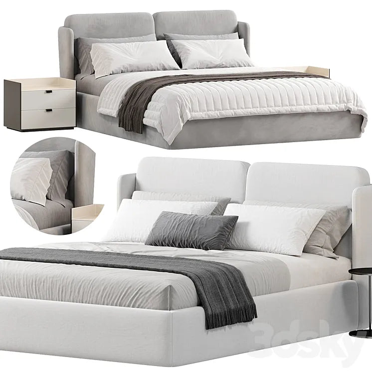 KIRA Bed by Andrea Parisio 3DSMAX Model