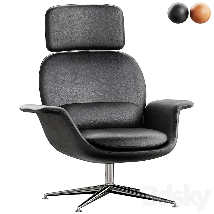 KN02_Leather_armchair 3DSMAX Model