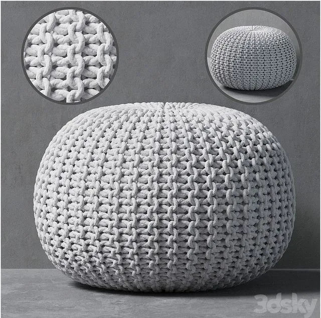 Knitted pouf 3dsMax Model