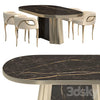 KOKET Dining table and chair 3DSMAX Model