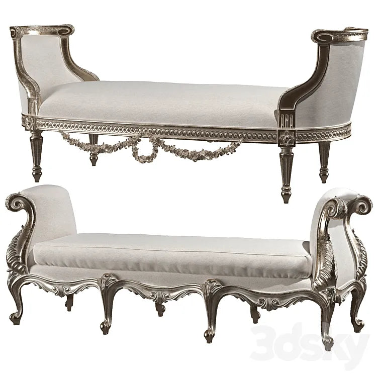 kosovart rococo bench 3DSMAX Model