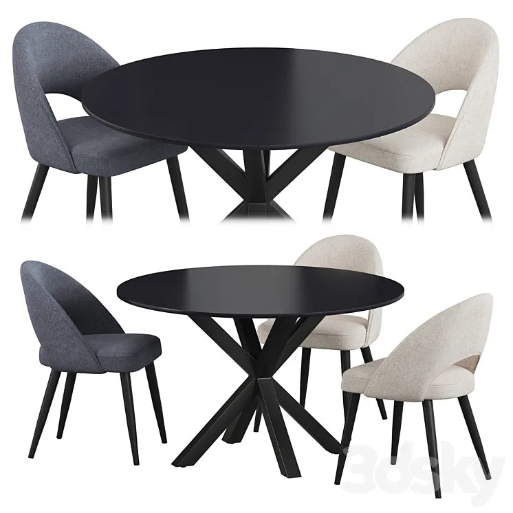 La Froma Mael Arya Dining set 3DSMAX Model
