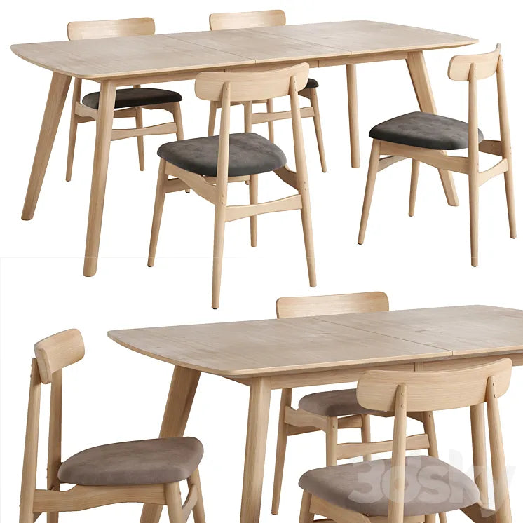 LaForma. Nayme chair. Extendable table Rho 3DSMAX Model