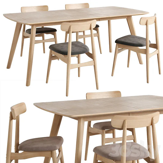 LaForma. Nayme chair. Extendable table Rho 3DSMAX Model