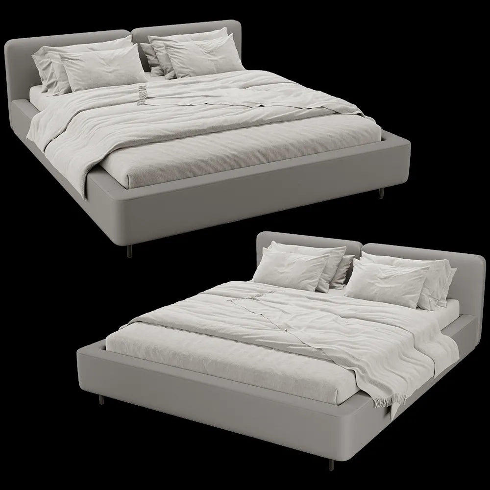 Lagom - Bed Grey 3ds Max