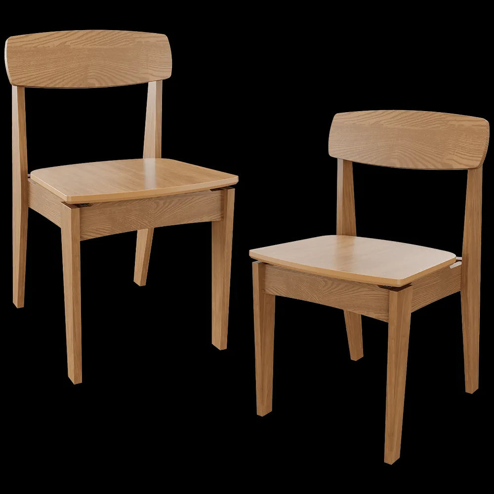 Lagom - Chair Norman oak 3ds Max