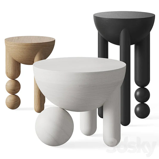 Lara Bohinc Profiterole Coffee and Side Tables 3DSMAX Model