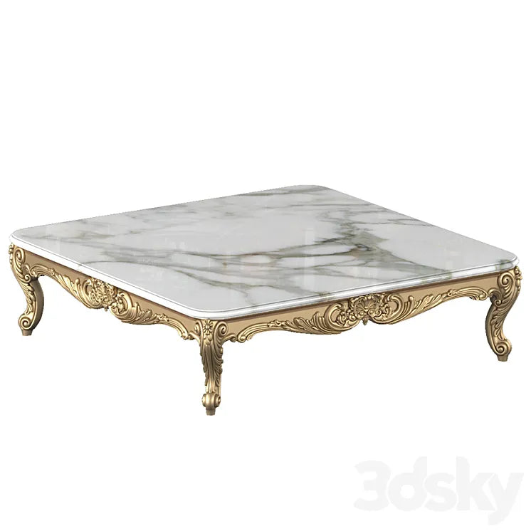 Large coffee table by Roberto Giovannini. Classic coffee table 3DSMAX Model