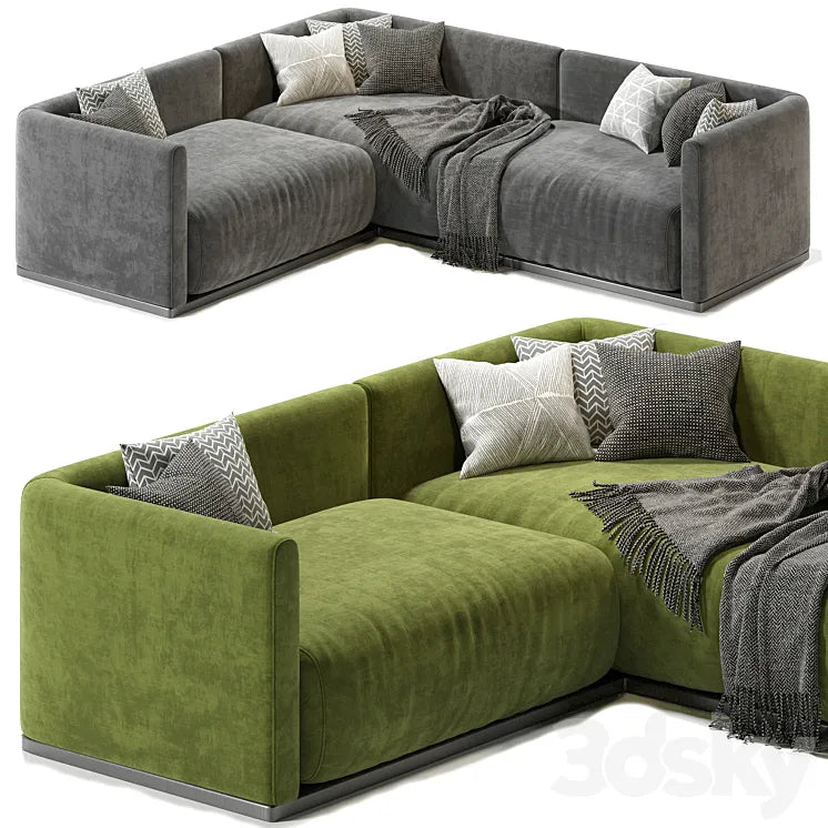 Lario Flexform L Shaped sofa 3DSMAX Model
