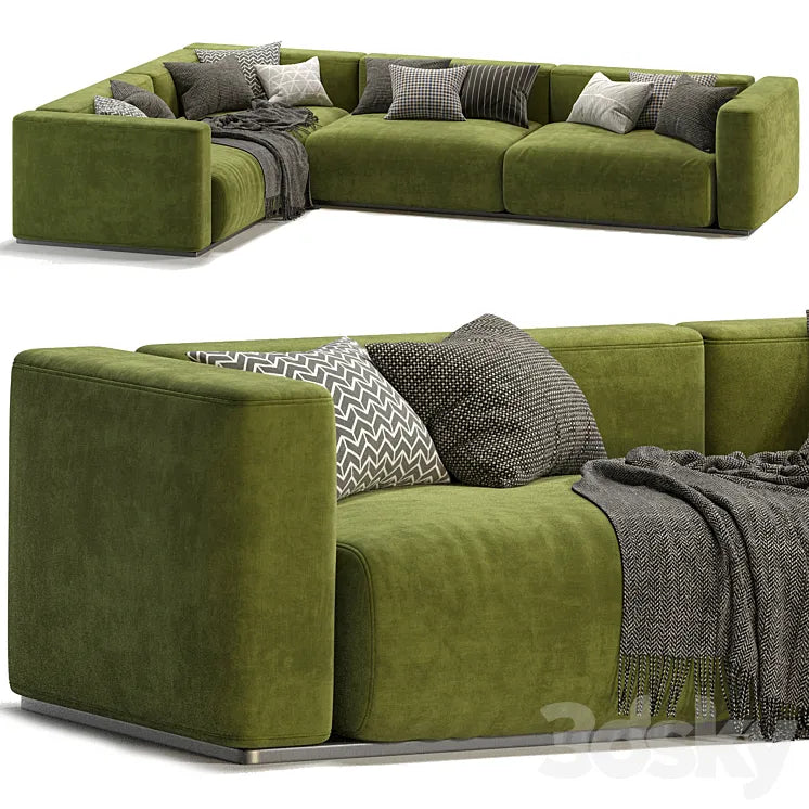 Lario Flexform sofa L Shaped 3DSMAX Model