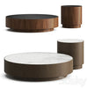Laskasas Gold Coffee and Side Table 3DSMAX Model