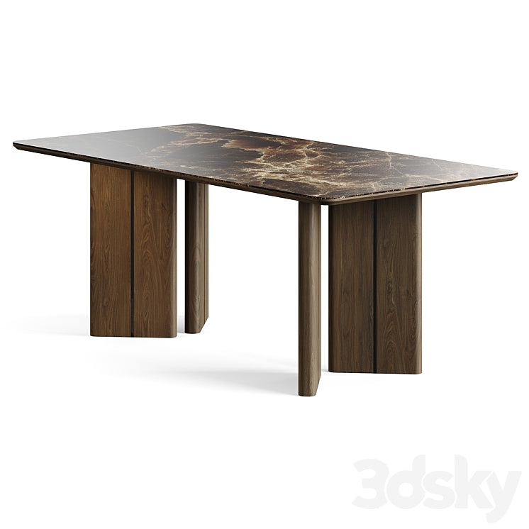 Laskasas Ponza Dining Table 3DS Max Model