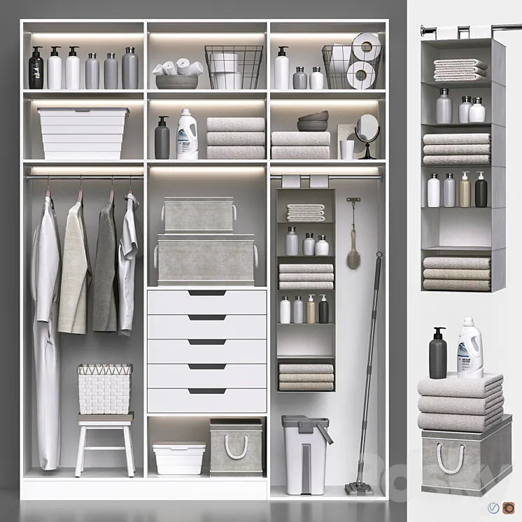 Laundry and bath cabinet 3 3DSMAX Model