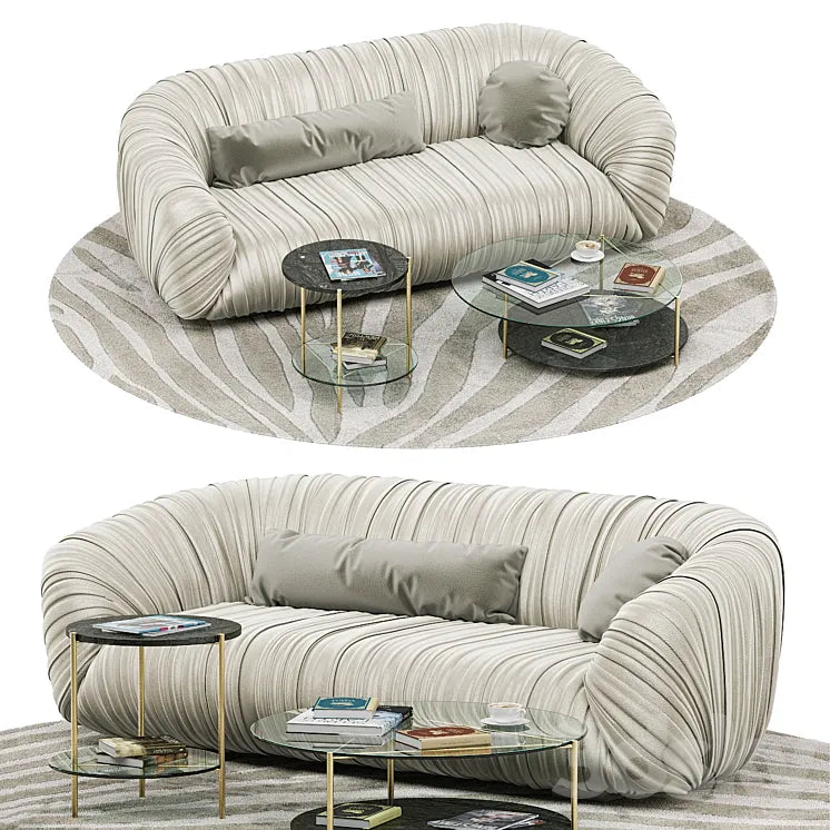 Laurameroni Drape sofa Echo table 3DSMAX Model