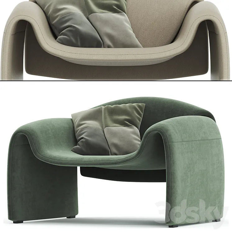 Le Club Armchair By Poliform 3DSMAX Model