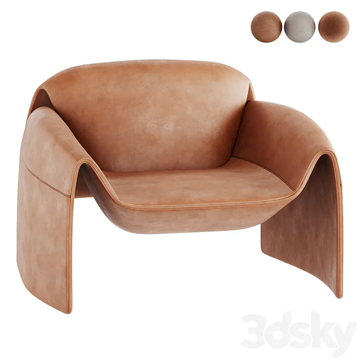 Le Club Armchair By Poliform 3DSMAX Model