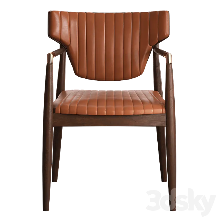 Leather Dining Armchair 3DSMAX Model