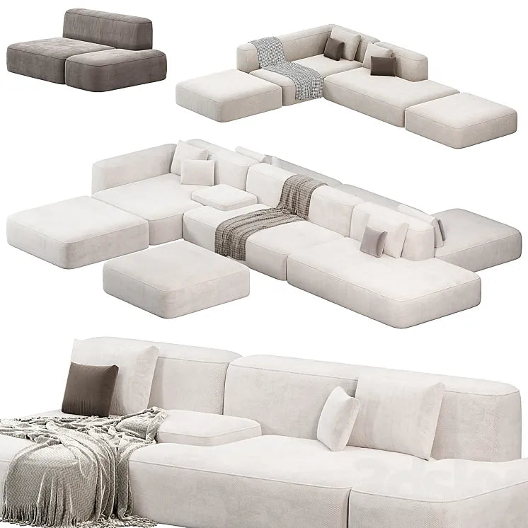 Lema Cloud Modular Sofa Set by lemamobili sofas 3DSMAX Model