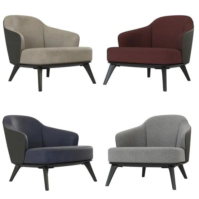 Leslie Armchair Minotti 3dsMax Model