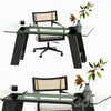 Libby Cane Desk Chair and Madison Glass table 3DSMAX Model