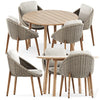 Lido Cord chair by Minotti and Taro Table by Fredericia 3DSMAX Model