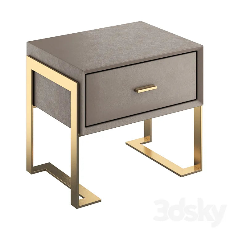 Light luxury bedside table 3DSMAX Model