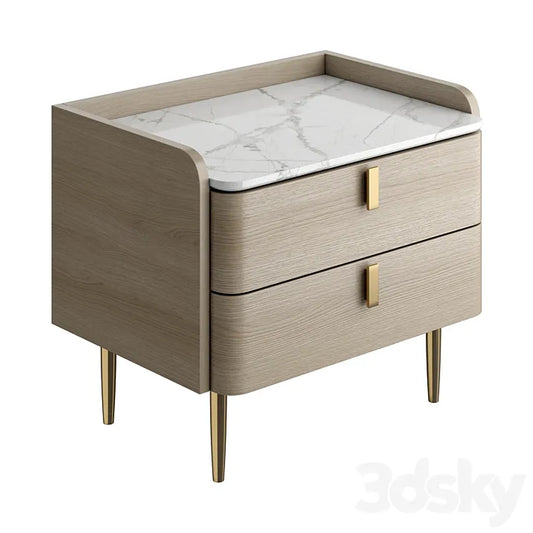 Light luxury bedside table 3DSMAX Model