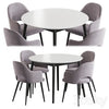 Linda table Leman chair Dining set 3DSMAX Model
