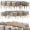 Lineas Dining Arm table 3DSMAX Model