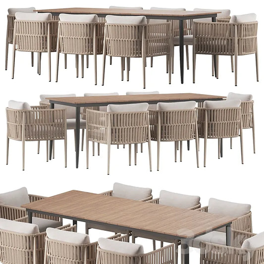 Lineas Dining Arm table 3DSMAX Model